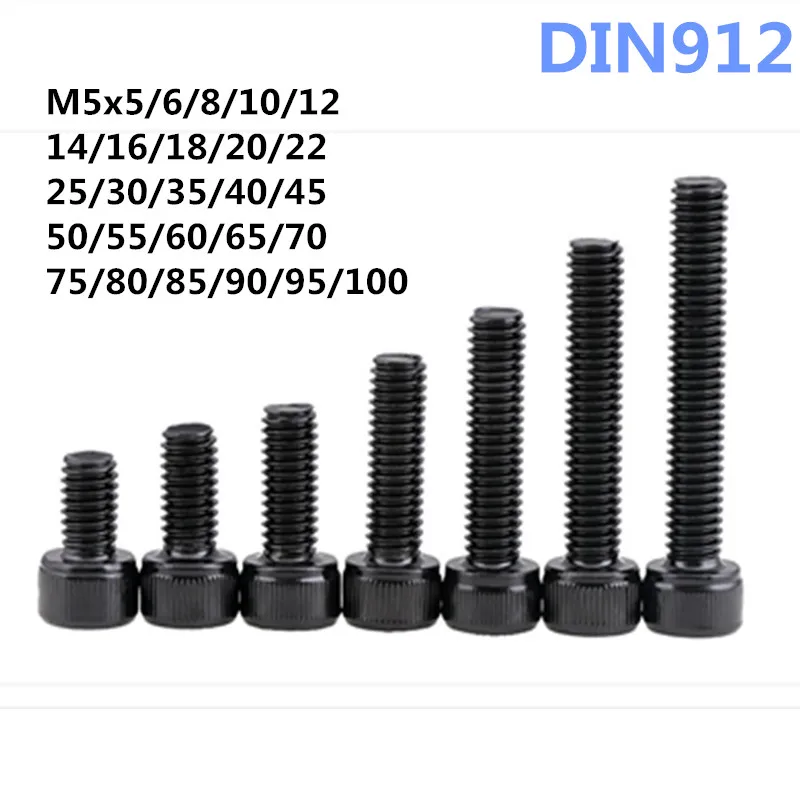AXK m5 Hex Socket screw , Metric Thread m5 DIN912 Black Grade 12.9 Alloy Steel Hex Socket Head Cap Screw bolt 6mm-200mm
AXK m5 Hex Socket screw , Metric Thread m5 DIN912 Black Grade 12.9 Alloy Steel Hex Socket Head Cap Screw bolt 6mm-200mm