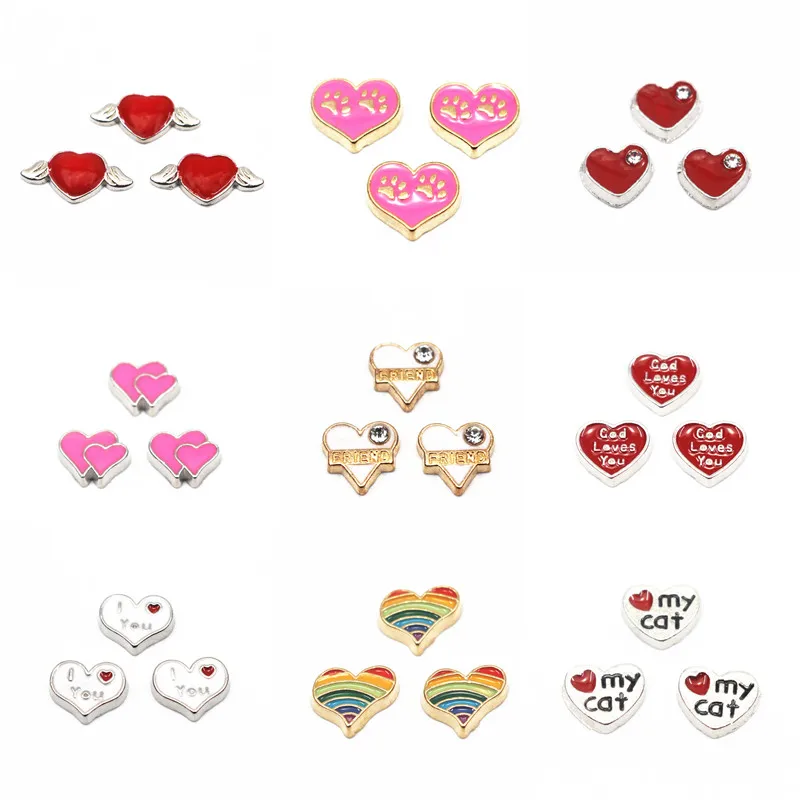 Hot selling 10pcs/lot heart crystal floating charms living glass floating memory locket charms jewelry
Hot selling 10pcs/lot heart crystal floating charms living glass floating memory locket charms jewelry