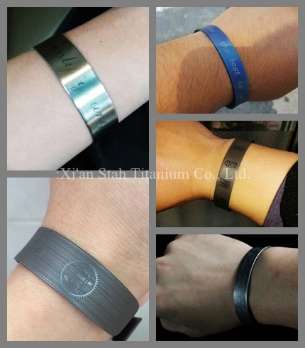 Pure Titanium TA2 Free-Laser-Engraved Bangle 1.5mm Thickness Brushing / Sandblasting / Stonewashing / Bluing Surface treatment
Pure Titanium TA2 Free-Laser-Engraved Bangle 1.5mm Thickness Brushing / Sandblasting / Stonewashing / Bluing Surface treatment