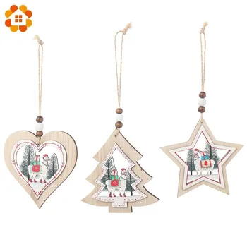 1PC DIY Alpaca Star/Heart Type Christmas Wooden Pendants Ornaments For Christmas Party Xmas Tree Hanging Kids Gifts Decorations
1PC DIY Alpaca Star/Heart Type Christmas Wooden Pendants Ornaments For Christmas Party Xmas Tree Hanging Kids Gifts Decorations