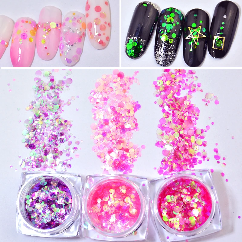 1x Pot 2g Mix Size Silver-Based Colorful Round Flat Sequins Paillettes Nail Art Glitter Nail Glitter Powder ZP
1x Pot 2g Mix Size Silver-Based Colorful Round Flat Sequins Paillettes Nail Art Glitter Nail Glitter Powder ZP