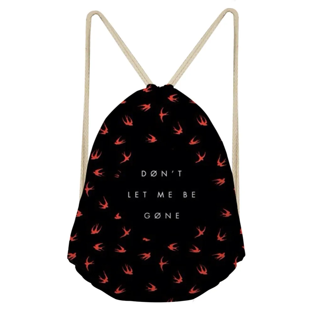 Twenty One Pilots Small Drawstring Bag Sport Men Strap Package Bags Sport Backpack black String Sack Beach Travel Storage
Twenty One Pilots Small Drawstring Bag Sport Men Strap Package Bags Sport Backpack black String Sack Beach Travel Storage