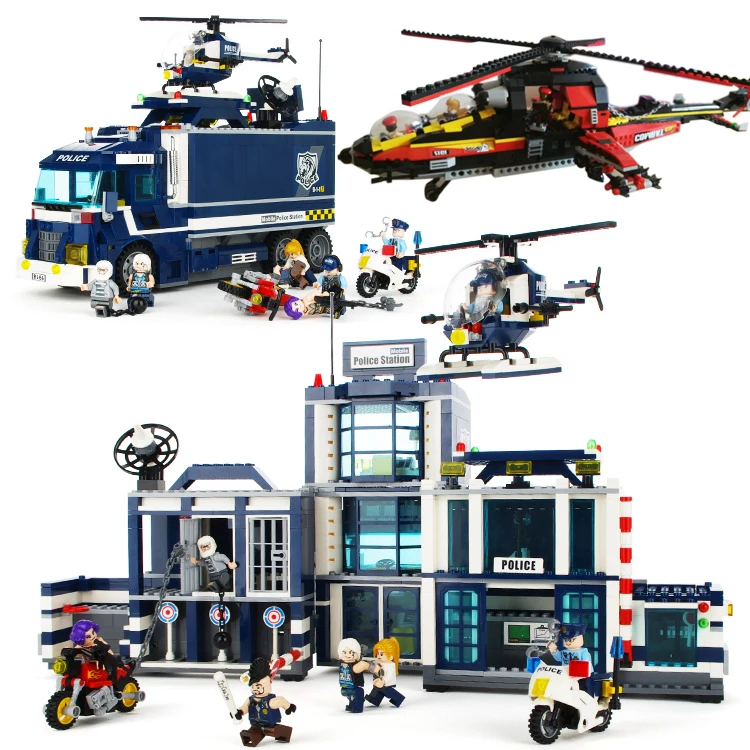 City series compatible legoed SWAT Police station helicopter sets figures truck car building blocks children kid toys motorcycle
City series compatible legoed SWAT Police station helicopter sets figures truck car building blocks children kid toys motorcycle