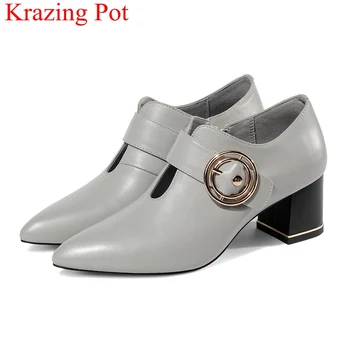 2018 new arrival cow leather zipper metal square heel women pumps pointed toe mature high heels office lady big size shoes L04
2018 new arrival cow leather zipper metal square heel women pumps pointed toe mature high heels office lady big size shoes L04