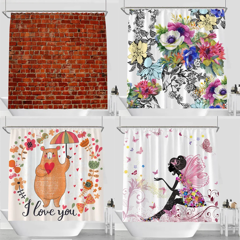 Hot sell Digital Printing Creative Scenery Bathroom Fabric Shower Curtain Shower Curtain Polyester Fiber Curtain Hooks
Hot sell Digital Printing Creative Scenery Bathroom Fabric Shower Curtain Shower Curtain Polyester Fiber Curtain Hooks