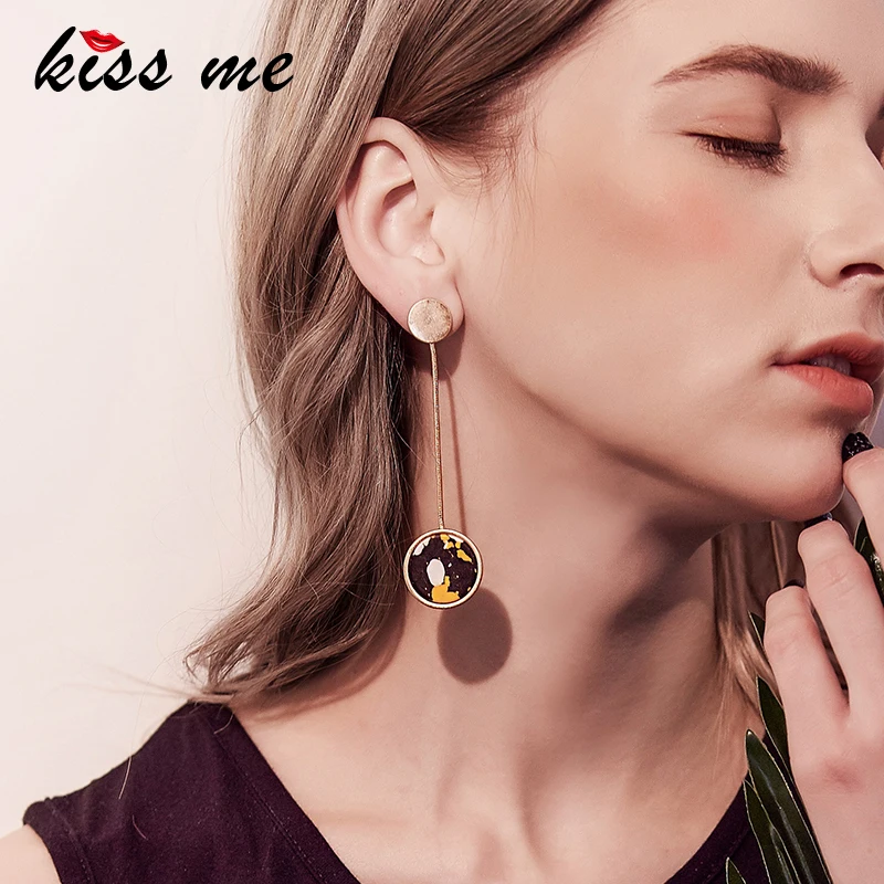 KISS ME Personalized Multicolor Synthetic Stone Round Drop Earrings 2017 New Brand Jewelry Brincos Female
KISS ME Personalized Multicolor Synthetic Stone Round Drop Earrings 2017 New Brand Jewelry Brincos Female