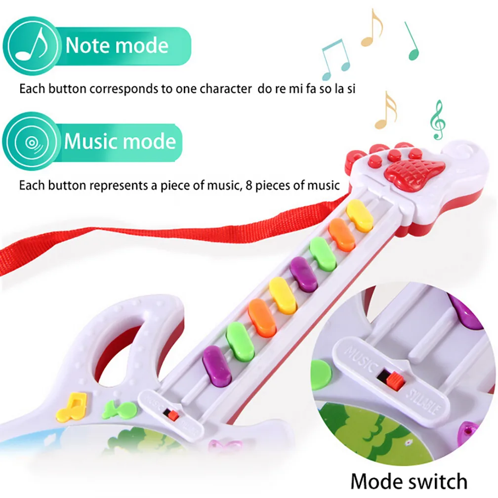 Electric Guitar Toy Musical Play For Kid Boy Girl Toddler Learning Electron Toy 
Electric Guitar Toy Musical Play For Kid Boy Girl Toddler Learning Electron Toy