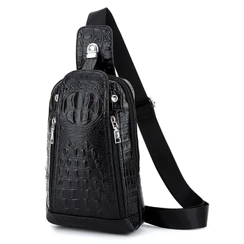 Fashion Men Leather Vintage Crocodile Travel Shoulder Cross Body Messenger Sling Pack Chest Bag
Fashion Men Leather Vintage Crocodile Travel Shoulder Cross Body Messenger Sling Pack Chest Bag
