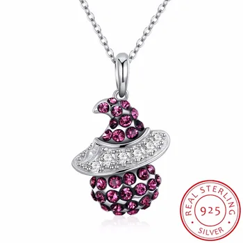 Trendy 925 Sterling Silver Crystal From Swarovski Cute Witch Pendant Necklaces For Women Silver Necklace Jewelry Gift
Trendy 925 Sterling Silver Crystal From Swarovski Cute Witch Pendant Necklaces For Women Silver Necklace Jewelry Gift