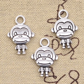20pcs Charms Double Sides Monkey 15x27mm Antique Silver Color Plated Pendants Making DIY Handmade Tibetan Silver Color Jewelry
20pcs Charms Double Sides Monkey 15x27mm Antique Silver Color Plated Pendants Making DIY Handmade Tibetan Silver Color Jewelry