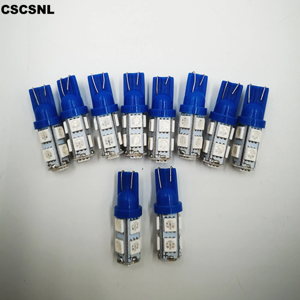 CSCSNL 10pcs Car Led lights 194 168 W5W T10 9SMD 5050 LED Auto Car Tail Turn Signal Side Marker Light-emitting Diode Lamp Bulb
CSCSNL 10pcs Car Led lights 194 168 W5W T10 9SMD 5050 LED Auto Car Tail Turn Signal Side Marker Light-emitting Diode Lamp Bulb