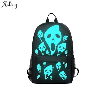 Halloween designed Luminous Bag Aelicy Unisex 3D Printing Skull Backpack Women Men Oxford Zipper Backpack Teenagers SchoolBags
Halloween designed Luminous Bag Aelicy Unisex 3D Printing Skull Backpack Women Men Oxford Zipper Backpack Teenagers SchoolBags