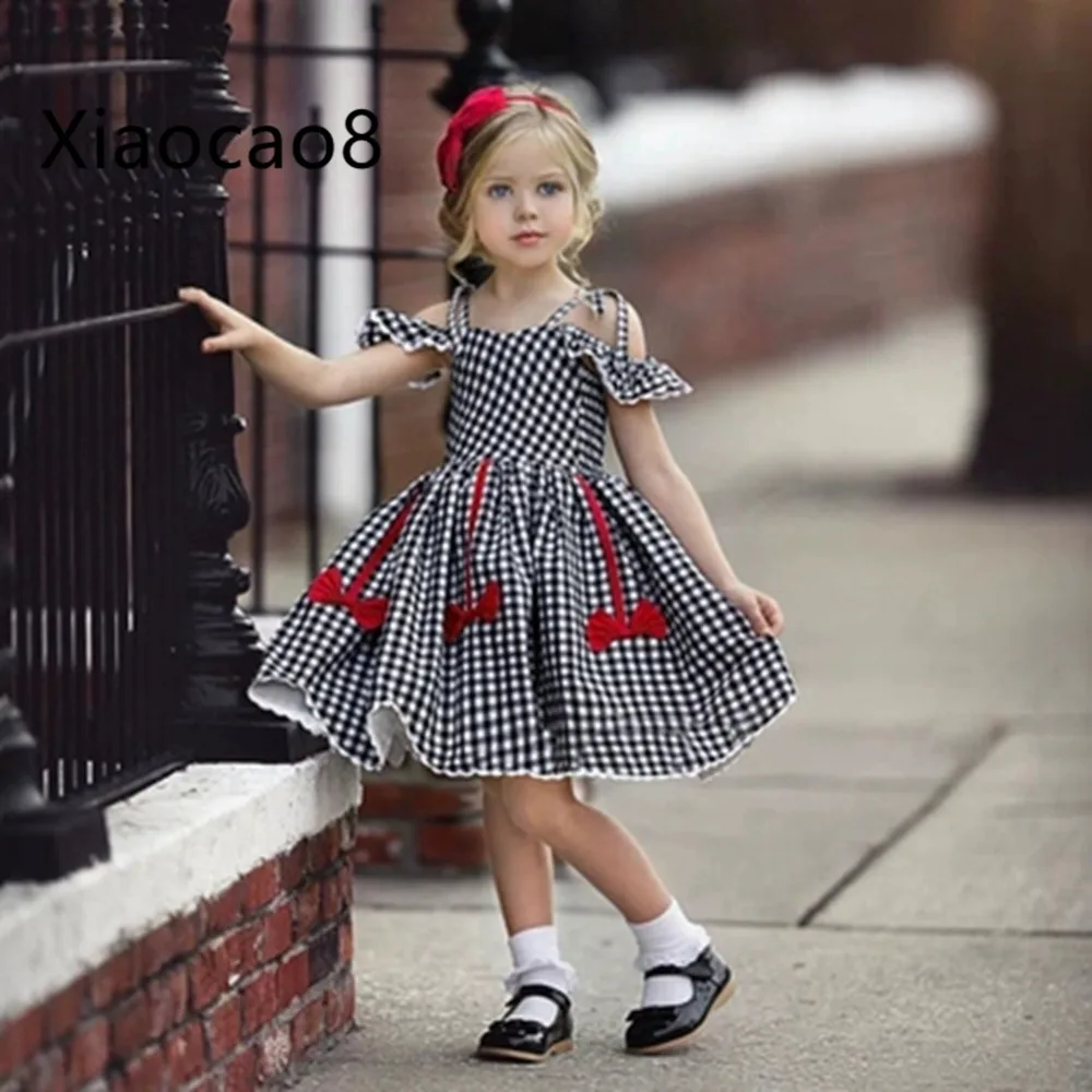 2-7T Black Plaid Ruffle Ball Gown Girls Dress 2019 Summer Baby Toddler Kids Sling Dresses for Girls European Children Clothes
2-7T Black Plaid Ruffle Ball Gown Girls Dress 2019 Summer Baby Toddler Kids Sling Dresses for Girls European Children Clothes