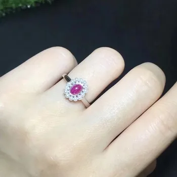 Fidelity Natural 4*6mm ruby stone Rings s925 sterling silver Exquisite fine Jewelry for women party Natural red gemstone
Fidelity Natural 4*6mm ruby stone Rings s925 sterling silver Exquisite fine Jewelry for women party Natural red gemstone
