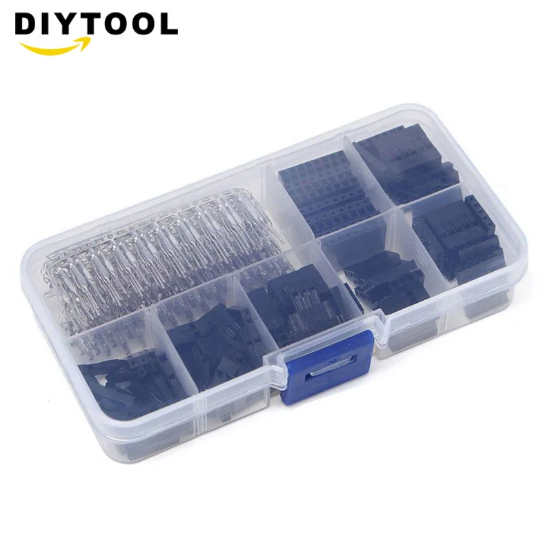 310PCS 2.54mm Dupont Terminal Male/Female Pin Way Cable Plug Electrical Pin Jumper Header Housing Wire Connector Kit
310PCS 2.54mm Dupont Terminal Male/Female Pin Way Cable Plug Electrical Pin Jumper Header Housing Wire Connector Kit