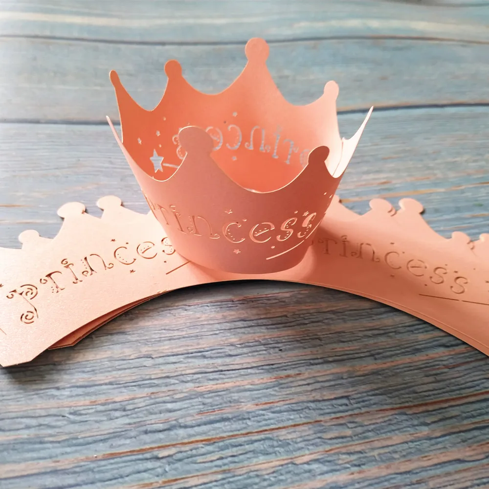 12pcs Laser Cut Crown Princess Cupcake Wrapper Filigree Vine Wraps Collars Cups Wedding Birthday Decorations Baby Shower Party
12pcs Laser Cut Crown Princess Cupcake Wrapper Filigree Vine Wraps Collars Cups Wedding Birthday Decorations Baby Shower Party