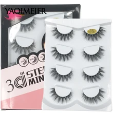 YAQIMEIER 4 Pairs/Set False Eyelashes Handmade Volume Messy Natural Eyelashes 3d Mink Lashes Extension Makeup
YAQIMEIER 4 Pairs/Set False Eyelashes Handmade Volume Messy Natural Eyelashes 3d Mink Lashes Extension Makeup