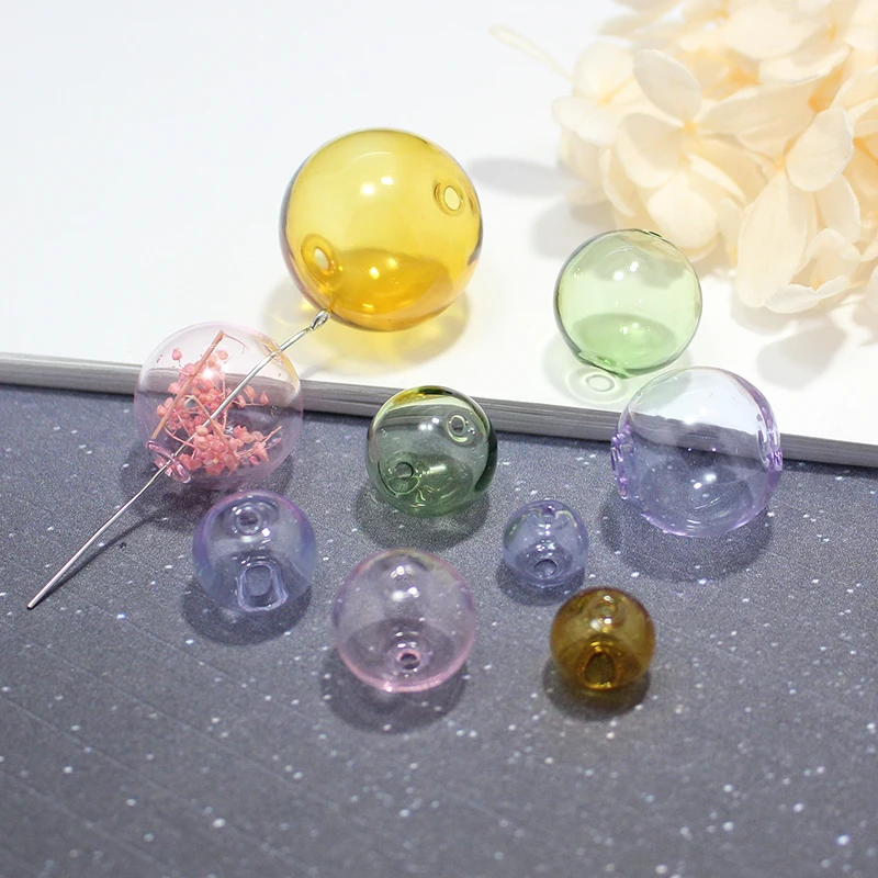 2PCS 10-25MM Colourful Glass Globe necklace Pendant With Opening hole on both ends,glass globe necklace DIY Glass Bottle jewelry
2PCS 10-25MM Colourful Glass Globe necklace Pendant With Opening hole on both ends,glass globe necklace DIY Glass Bottle jewelry