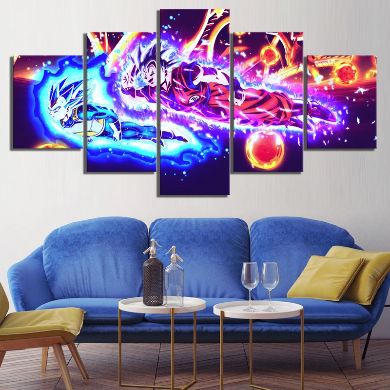 Printed Home Decor Canvas Painting 5 Panel Dragon Ball Super Ultra Instinct Goku And Vegeta Wall Artwork Modular Pictures Poster
Printed Home Decor Canvas Painting 5 Panel Dragon Ball Super Ultra Instinct Goku And Vegeta Wall Artwork Modular Pictures Poster