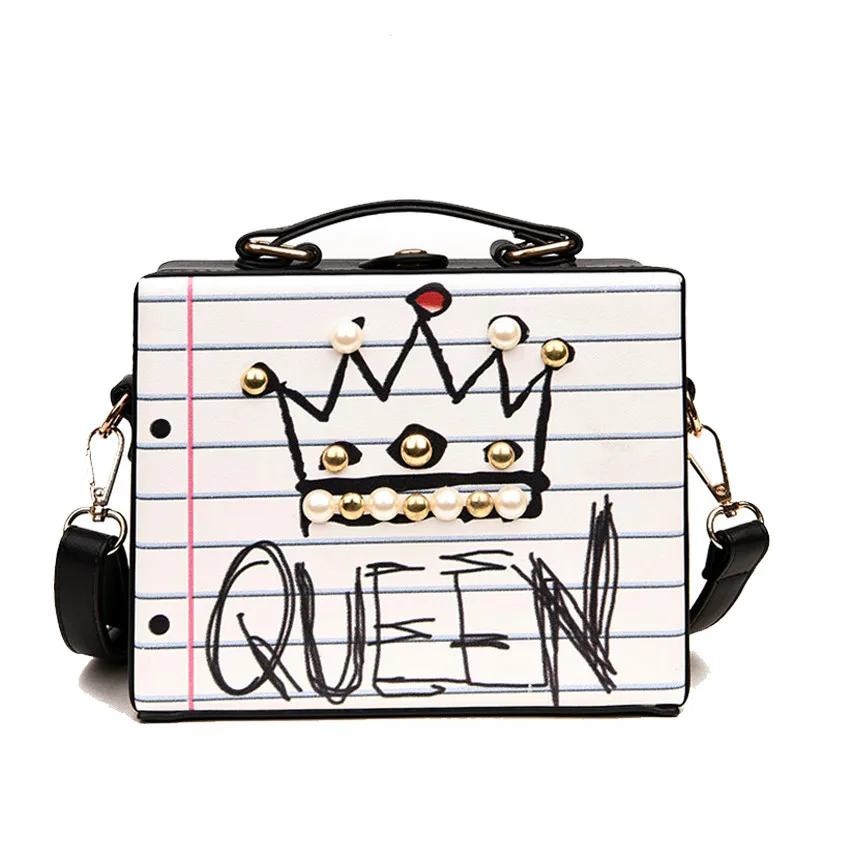 Fashion Letter Diamonds Pearl Rivet Box Shape Casual Female Handbag Party Purse Ladies Crossbody Messenger Bags Sac A Main 2019
Fashion Letter Diamonds Pearl Rivet Box Shape Casual Female Handbag Party Purse Ladies Crossbody Messenger Bags Sac A Main 2019