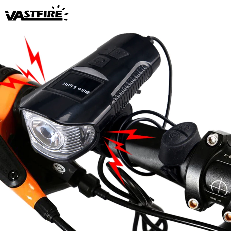 Waterproof Front Bike Headlight 4 Modes USB Rechargeable Bicycle Lamp with Bike Horn Function Safety Warning for Night Cycling
Waterproof Front Bike Headlight 4 Modes USB Rechargeable Bicycle Lamp with Bike Horn Function Safety Warning for Night Cycling