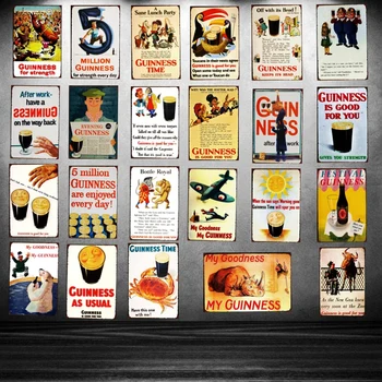 Guinness Metal Tin signs Plaque Metal Vintage Wall Bar Home Art Retro Craft Cinema Decor 30X20CM SA-2012
Guinness Metal Tin signs Plaque Metal Vintage Wall Bar Home Art Retro Craft Cinema Decor 30X20CM SA-2012