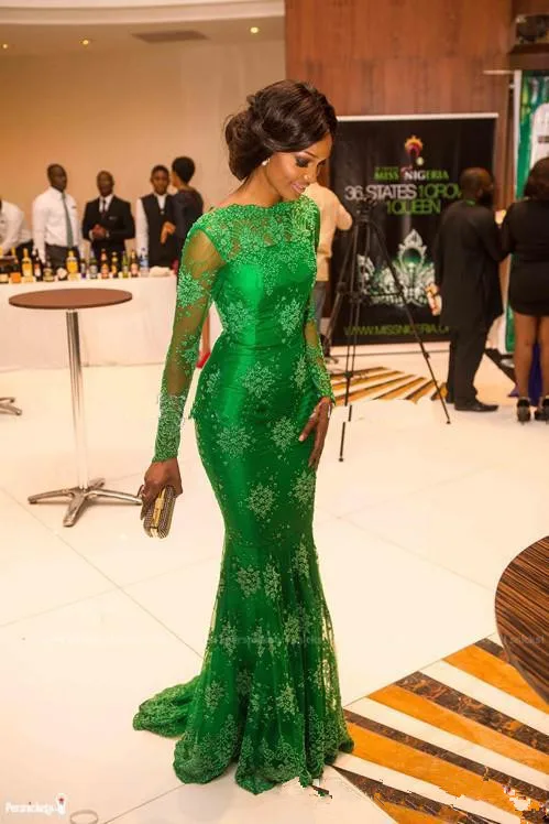Green 2019 Formal Celebrity Dresses Mermaid Long Sleeves Appliques Lace Sexy Long Evening Dresses Famous Red Carpet Dresses
Green 2019 Formal Celebrity Dresses Mermaid Long Sleeves Appliques Lace Sexy Long Evening Dresses Famous Red Carpet Dresses