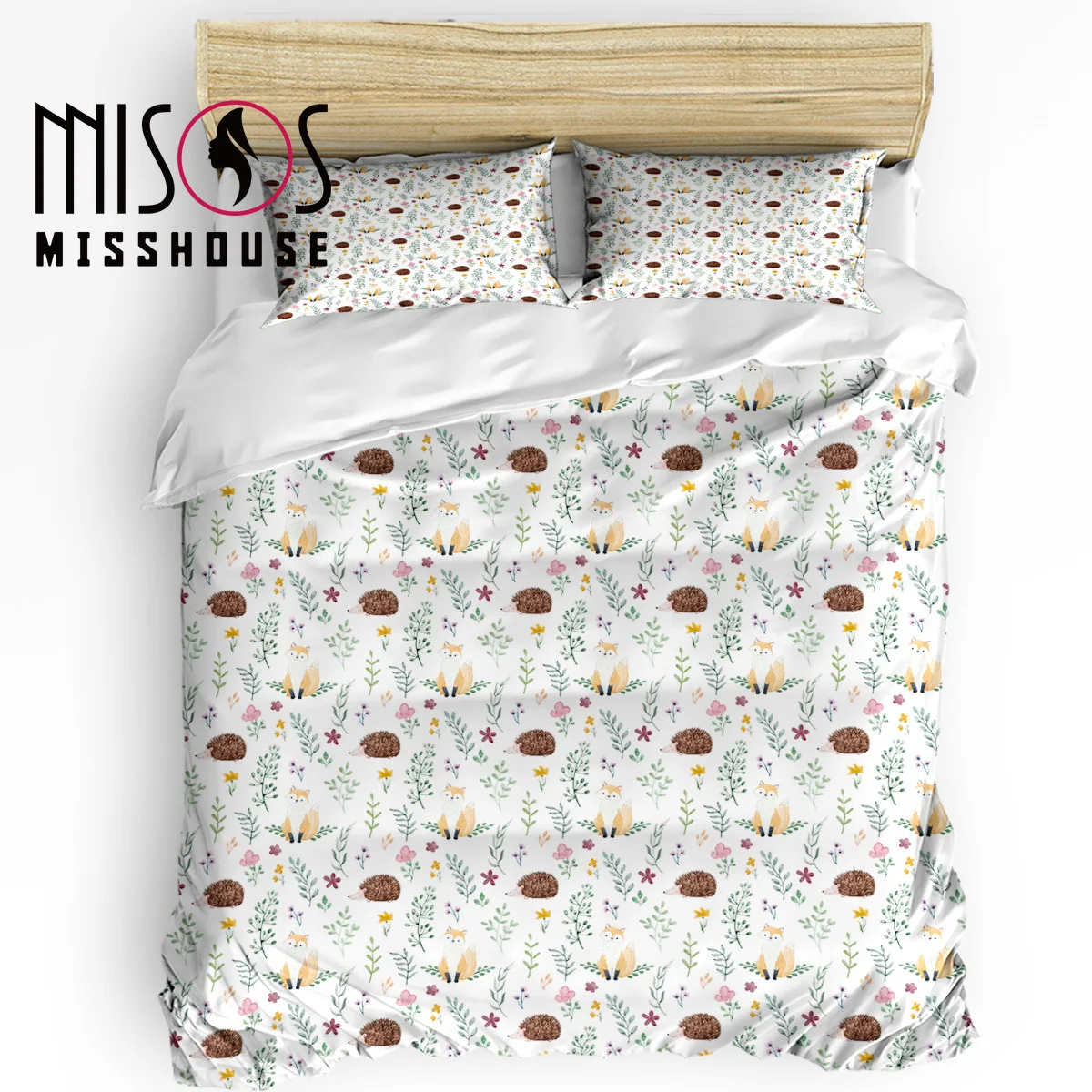 MISSHOUS Bedding Sets Cartoon Hand Drawn Fox Hedgehog Forest Home Textile 3pcs Duvet Cover Set Comforter Cover Pillowcases
MISSHOUS Bedding Sets Cartoon Hand Drawn Fox Hedgehog Forest Home Textile 3pcs Duvet Cover Set Comforter Cover Pillowcases