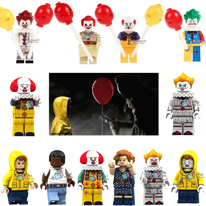Horror The Clown Pennywise Redux DC Joker With Balloon Building Blocks Juguetes Christmas Toys Friends
Horror The Clown Pennywise Redux DC Joker With Balloon Building Blocks Juguetes Christmas Toys Friends