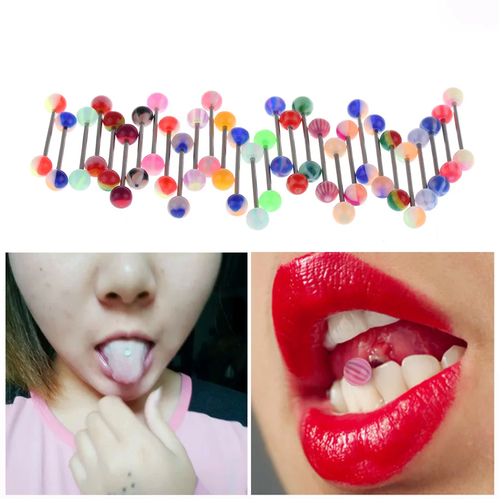 30/50/60/100 Pcs/Lot Newest Size Ball Tongue Navel Nipple Barbells Rings Bars Body Jewelry Mixed Color Piercing Nice Gift
30/50/60/100 Pcs/Lot Newest Size Ball Tongue Navel Nipple Barbells Rings Bars Body Jewelry Mixed Color Piercing Nice Gift