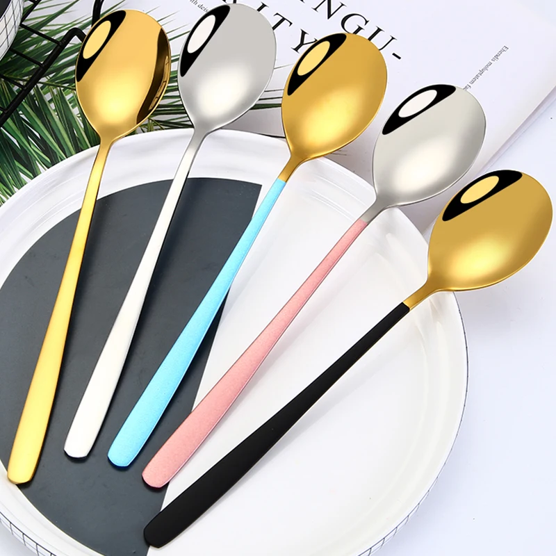 304 Stainless Steel Soup Spoon Rice Deepening Meal Spoon Stirring Spoons Children Korean Creative Tableware Spoons
304 Stainless Steel Soup Spoon Rice Deepening Meal Spoon Stirring Spoons Children Korean Creative Tableware Spoons