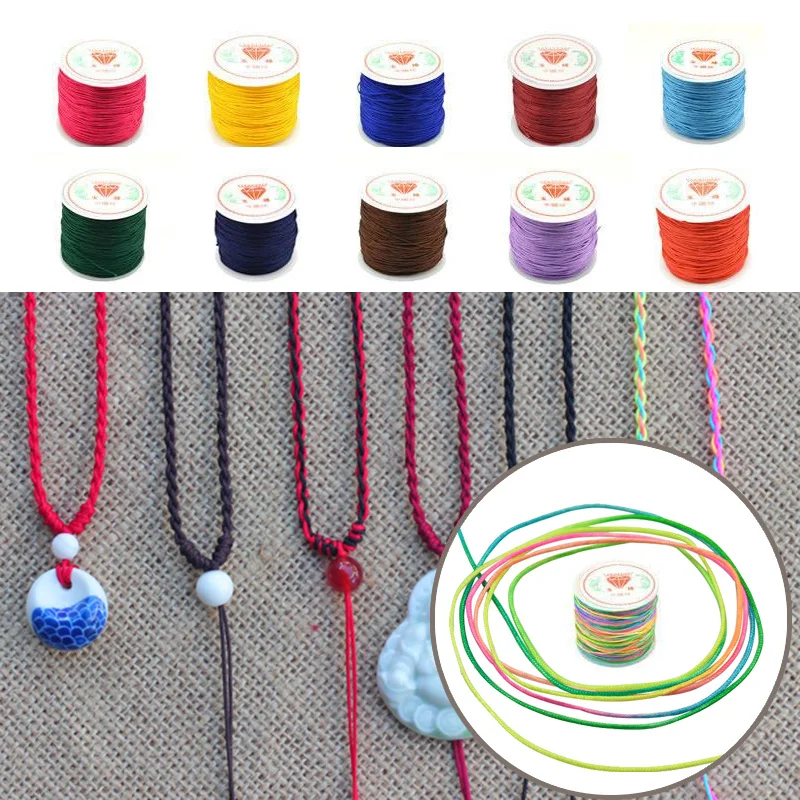 1 Roll 45M Colorful Nylon Cord Thread Chinese Knot Macrame Bracelet Braided Cord 0.8MM
1 Roll 45M Colorful Nylon Cord Thread Chinese Knot Macrame Bracelet Braided Cord 0.8MM