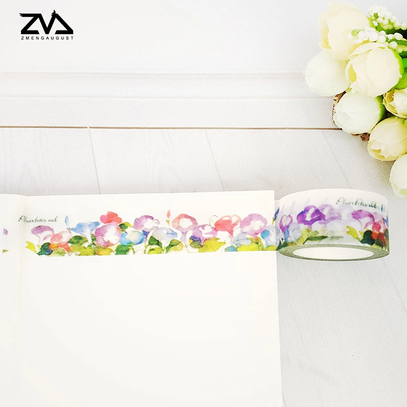 20mm*10m Lovely flowers washi tape DIY decoration kawaii scrapbooking planner masking tape adhesive stationery school supplies
20mm*10m Lovely flowers washi tape DIY decoration kawaii scrapbooking planner masking tape adhesive stationery school supplies