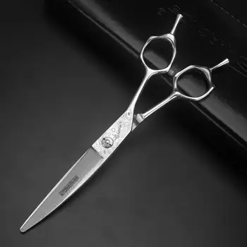 6'' Japan Steel 440C Barber Hairdressing Scissors Cutting Shears Curved Scissors Professional Human Hair Scissors
6'' Japan Steel 440C Barber Hairdressing Scissors Cutting Shears Curved Scissors Professional Human Hair Scissors