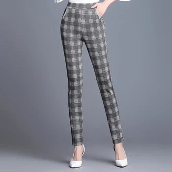 Plaid High Waist Women Pants Plus Size Stretch Pencil Pants Casual Slim Trousers Womens Elegant Ladies Office Straight Pants
Plaid High Waist Women Pants Plus Size Stretch Pencil Pants Casual Slim Trousers Womens Elegant Ladies Office Straight Pants