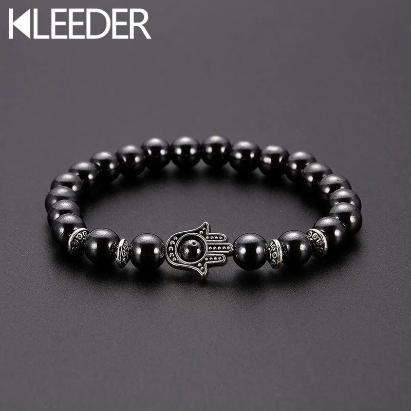 KLEEDER New Magnetic Stone Fatima Hand Bracelets for Women Fashion Jewelry Evil Eye Weight Loss Hematite Stretch Beaded Bracelet
KLEEDER New Magnetic Stone Fatima Hand Bracelets for Women Fashion Jewelry Evil Eye Weight Loss Hematite Stretch Beaded Bracelet