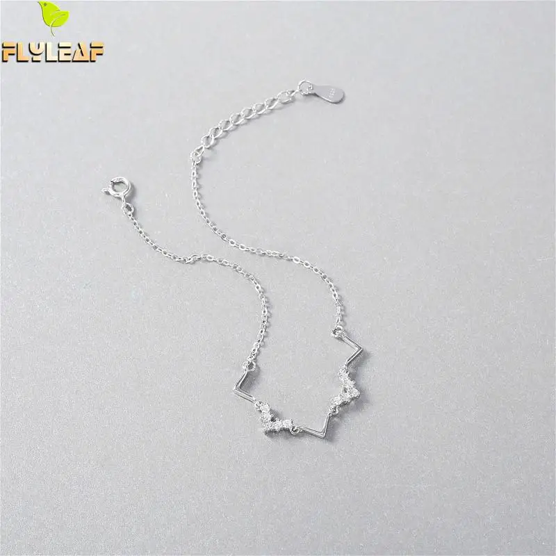 Flyleaf 925 Sterling Silver Zircon wave charm Bracelets For Women Personality Simple Fashion Fine Jewelry Bracelets & Bangles
Flyleaf 925 Sterling Silver Zircon wave charm Bracelets For Women Personality Simple Fashion Fine Jewelry Bracelets & Bangles