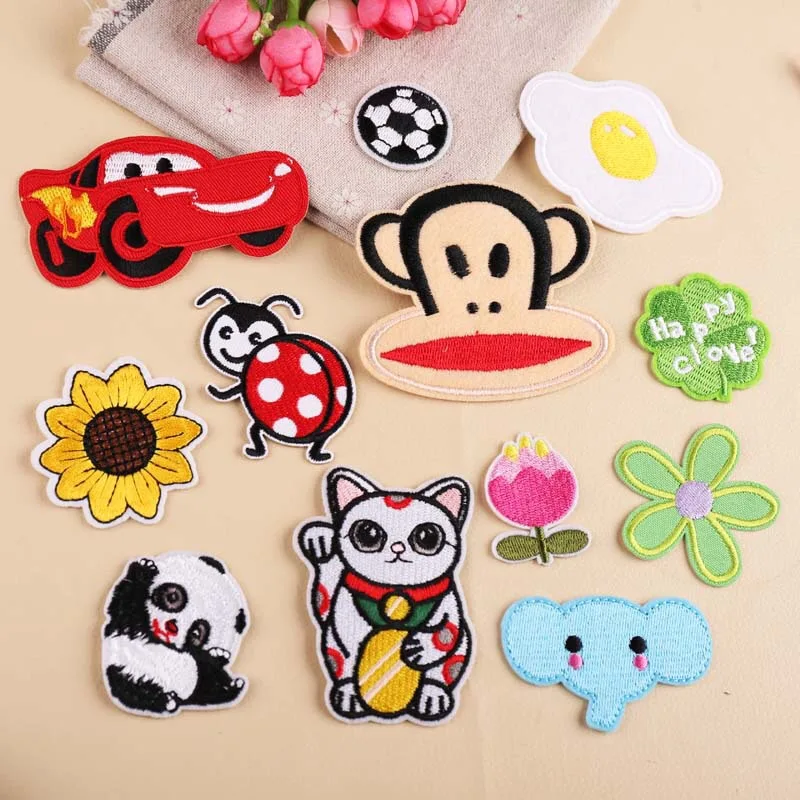 Cute Cartoon Patches Applique Embroidered Cloth Sticker For Kids Hot fix Sticker Heat Transfer Hot Stamping Iron On Clothing Bag
Cute Cartoon Patches Applique Embroidered Cloth Sticker For Kids Hot fix Sticker Heat Transfer Hot Stamping Iron On Clothing Bag