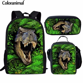Coloranimal Cool Animal Print Children Orthopedic Schoolbags Dinosaur Kids School Backpack 3pcs Set Bag Boys Girl Set Satchel
Coloranimal Cool Animal Print Children Orthopedic Schoolbags Dinosaur Kids School Backpack 3pcs Set Bag Boys Girl Set Satchel