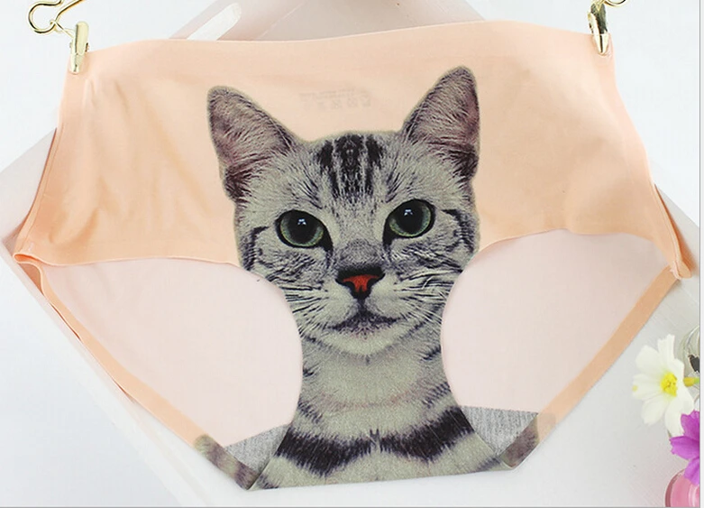 2019 Meow star people New Sexy Seamless 3D Cats Print Underwear Women Briefs Female Quality Pink Panties R3
2019 Meow star people New Sexy Seamless 3D Cats Print Underwear Women Briefs Female Quality Pink Panties R3