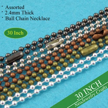 30 Inch Ball Chain Necklace, 2.4mm Bead Chain Necklace, 30 inch Necklace Chains, 30'' Metal Chain Necklace
30 Inch Ball Chain Necklace, 2.4mm Bead Chain Necklace, 30 inch Necklace Chains, 30'' Metal Chain Necklace