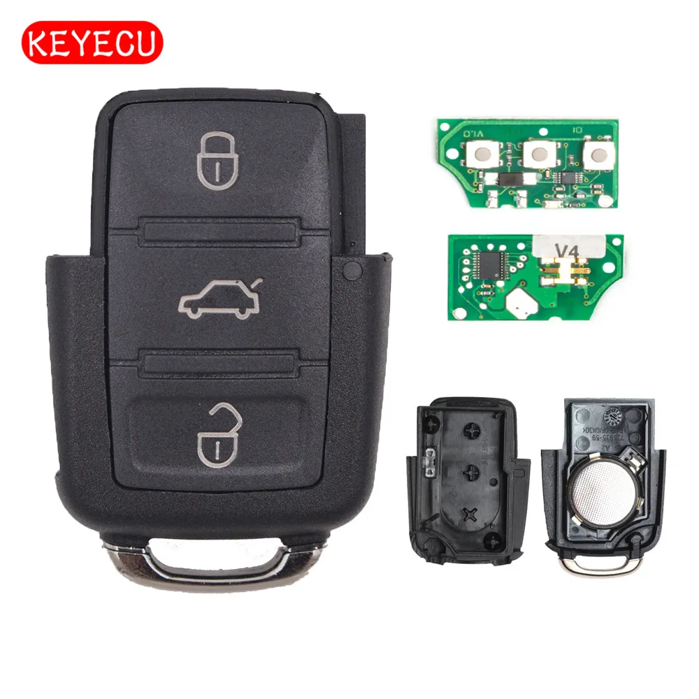 Keyecu Remote Car Key Fob 433MHz ID48 Chip for VW Volkswagen Seat Skoda 2001-2010 1J0 959 753 AH
Keyecu Remote Car Key Fob 433MHz ID48 Chip for VW Volkswagen Seat Skoda 2001-2010 1J0 959 753 AH