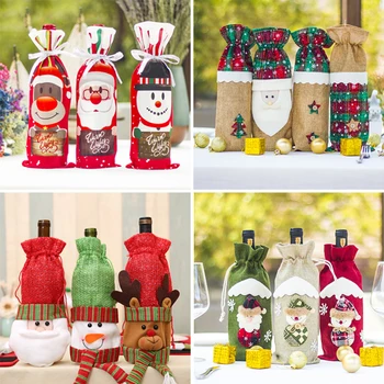 Christmas Wine Bottle Cover Christmas Cutlery Covers Santa Claus Wine Bottle Bag 2019 New Year Home Party Decoration
Christmas Wine Bottle Cover Christmas Cutlery Covers Santa Claus Wine Bottle Bag 2019 New Year Home Party Decoration