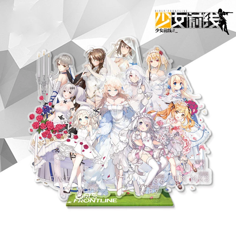 Anime Game Girls Frontline VECTOR 57G36 MP5 SV98 P7PK56 Wedding Dress Cosplay Double Side Acrylic Stand Figure Model Plate Decor
Anime Game Girls Frontline VECTOR 57G36 MP5 SV98 P7PK56 Wedding Dress Cosplay Double Side Acrylic Stand Figure Model Plate Decor