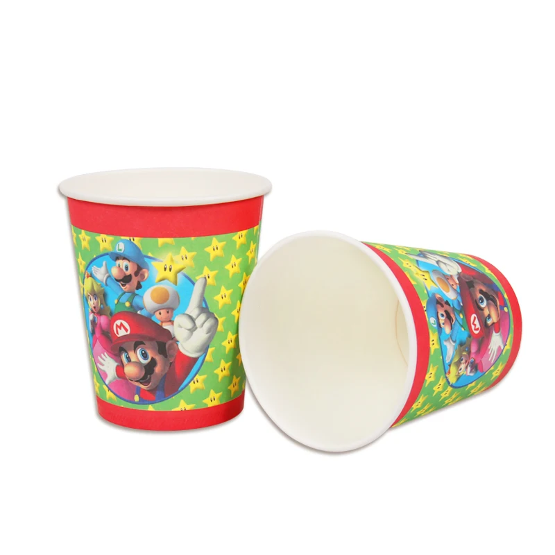 10pcs Super Mario Paper Drinking Cups Plates Cake Food Dishes Birthday Party Decorations Kids Facors Picks Tableware Supplies
10pcs Super Mario Paper Drinking Cups Plates Cake Food Dishes Birthday Party Decorations Kids Facors Picks Tableware Supplies
