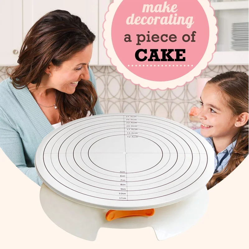 12 Inch Cream Decorating Cake Turntable Stand Light Stable Cake Turntable DIY Turntable Cake Tools Baking Gft Set
12 Inch Cream Decorating Cake Turntable Stand Light Stable Cake Turntable DIY Turntable Cake Tools Baking Gft Set
