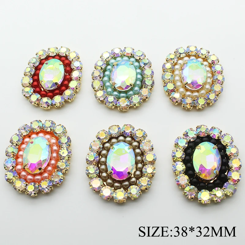 2pcs/lot 38*32MM Rhinestone Buttons for Clothing Snap Flat Back Glass Pearl Buttons Craft for Women Hair Accessories Tie Decor
2pcs/lot 38*32MM Rhinestone Buttons for Clothing Snap Flat Back Glass Pearl Buttons Craft for Women Hair Accessories Tie Decor