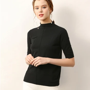 female knitting sweater half sleeves summer women's short pollover spring core yarn fashion soft tops
female knitting sweater half sleeves summer women's short pollover spring core yarn fashion soft tops