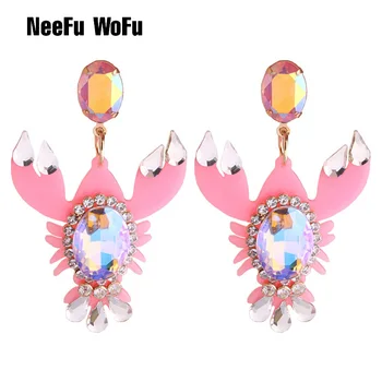NeeFu WoFu Drop Resin lobster Earrings Brand Crystal Big Earring Large Long Brinco Ear Accessories Oorbellen Christmas Gift
NeeFu WoFu Drop Resin lobster Earrings Brand Crystal Big Earring Large Long Brinco Ear Accessories Oorbellen Christmas Gift