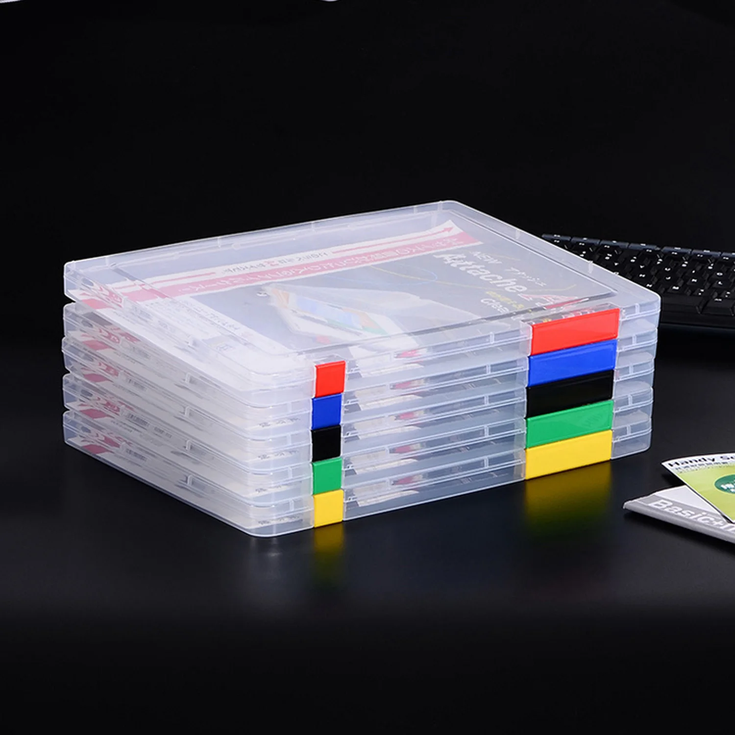 2PCS A4 Transparent Plastic Storage File Case Box with Clasp for Paper Brochures Invoices Bills Random Color
2PCS A4 Transparent Plastic Storage File Case Box with Clasp for Paper Brochures Invoices Bills Random Color